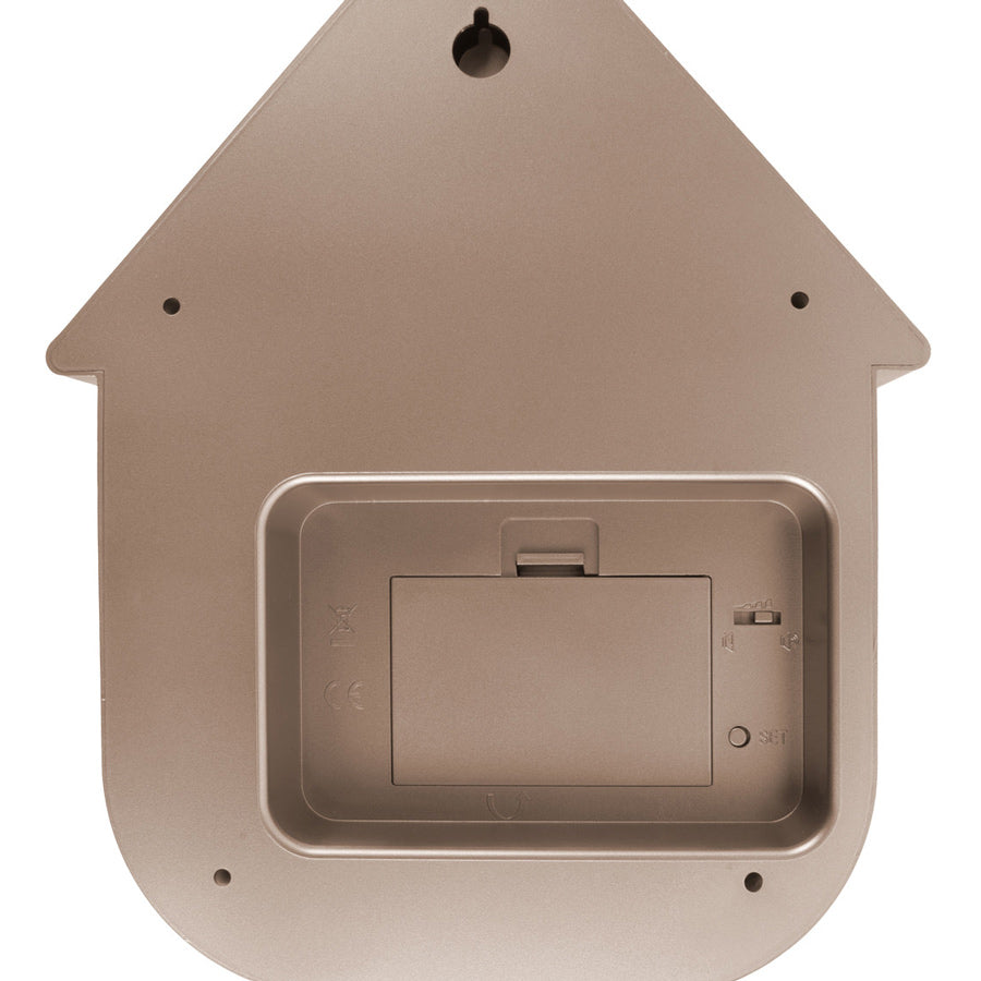 Modern Cuckoo Pendulum Wall Clock - Metallic Rose Gold