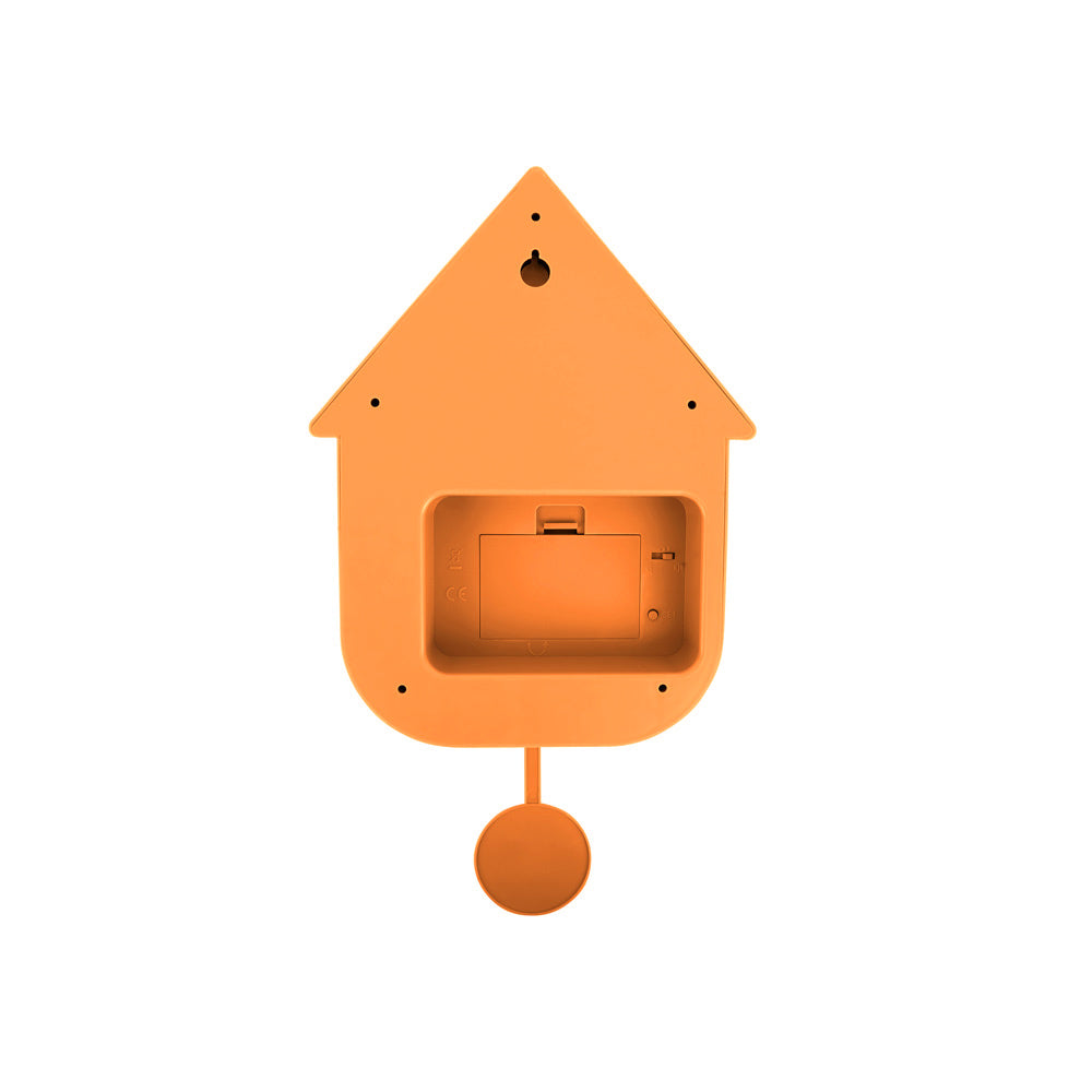 Modern Cuckoo Pendulum Wall Clock - Orange