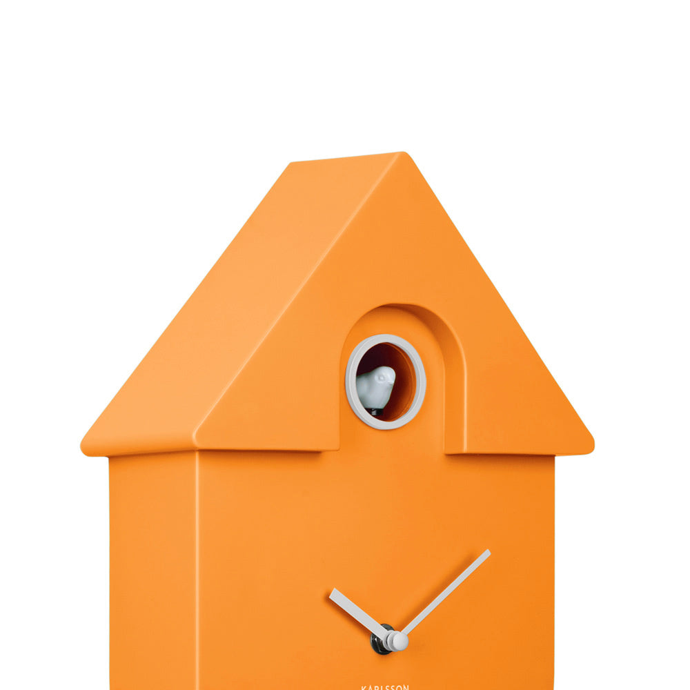 Modern Cuckoo Pendulum Wall Clock - Orange