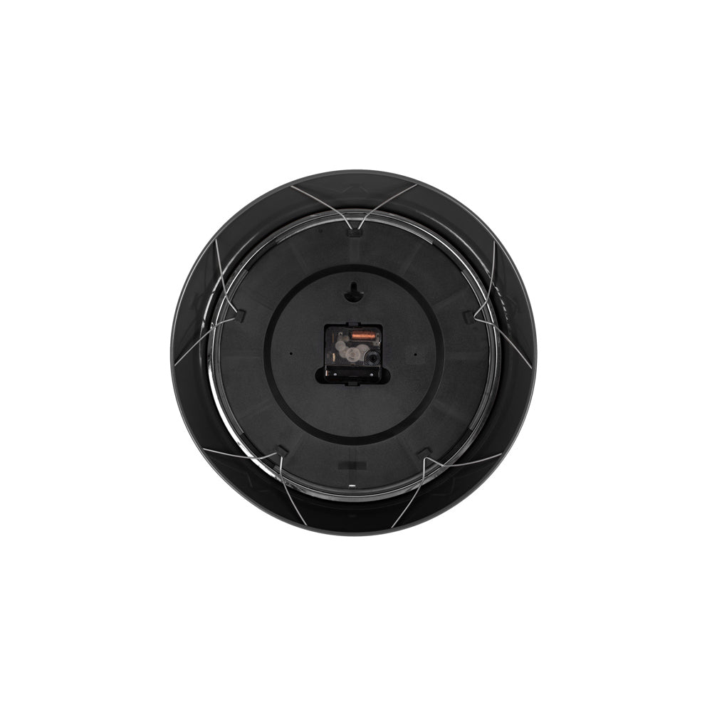 Modern Retro Wall Clock 34cm - Black