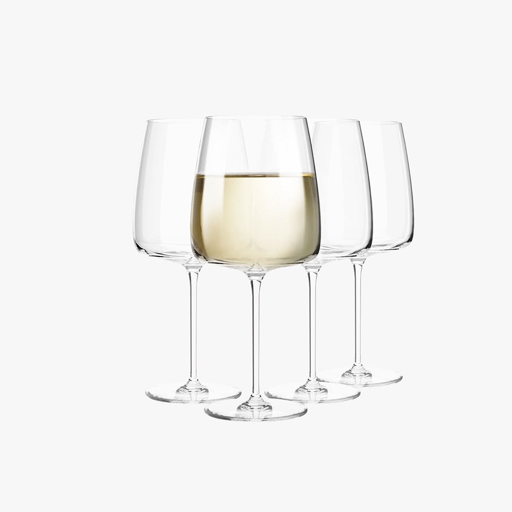 Modern White Wine Glasses 650ml, Set of 4