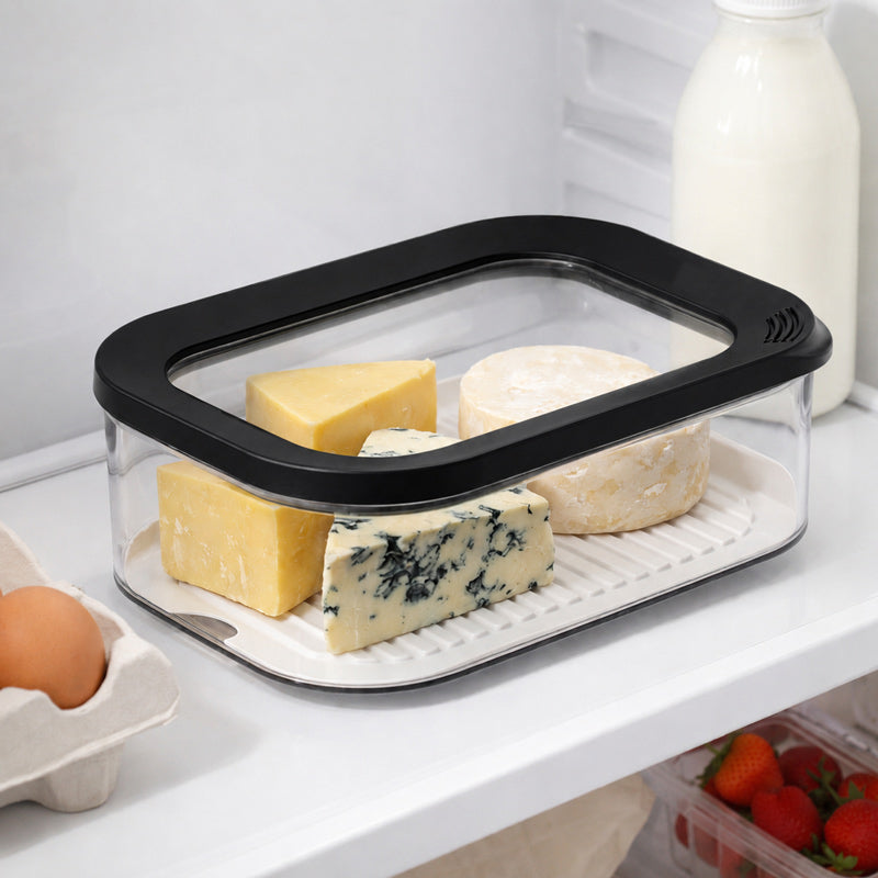 Modula Fridge Cheese Box - Black