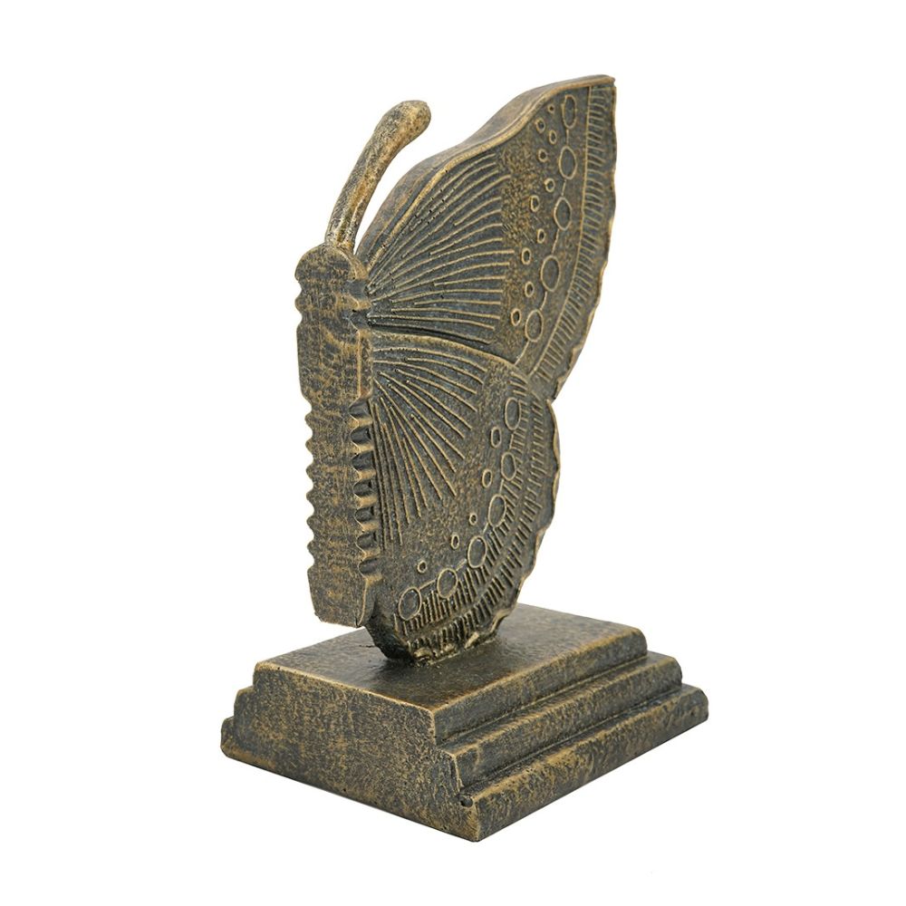 Monarch Bookends, Set of 2 - Antique Gold
