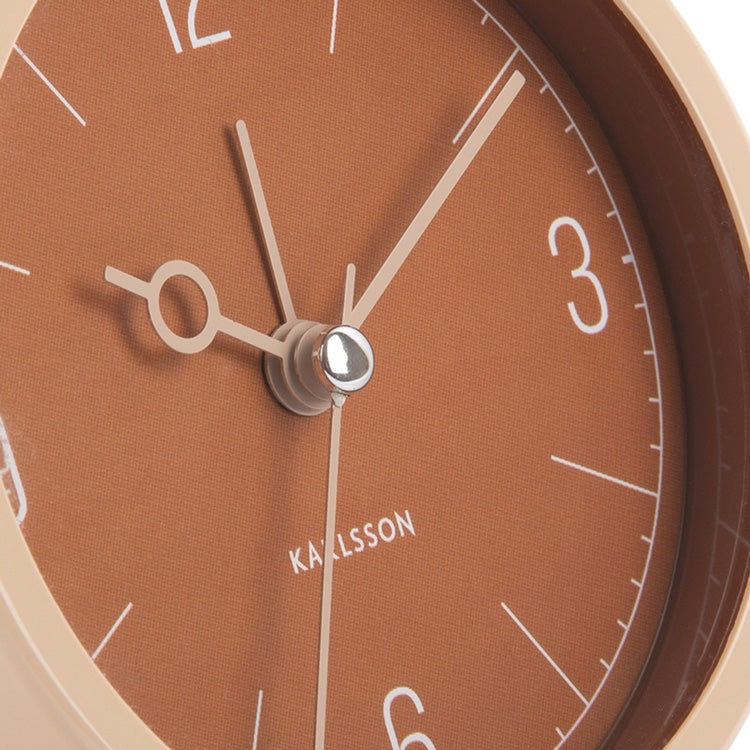 Monocle Alarm Clock - Caramel Brown