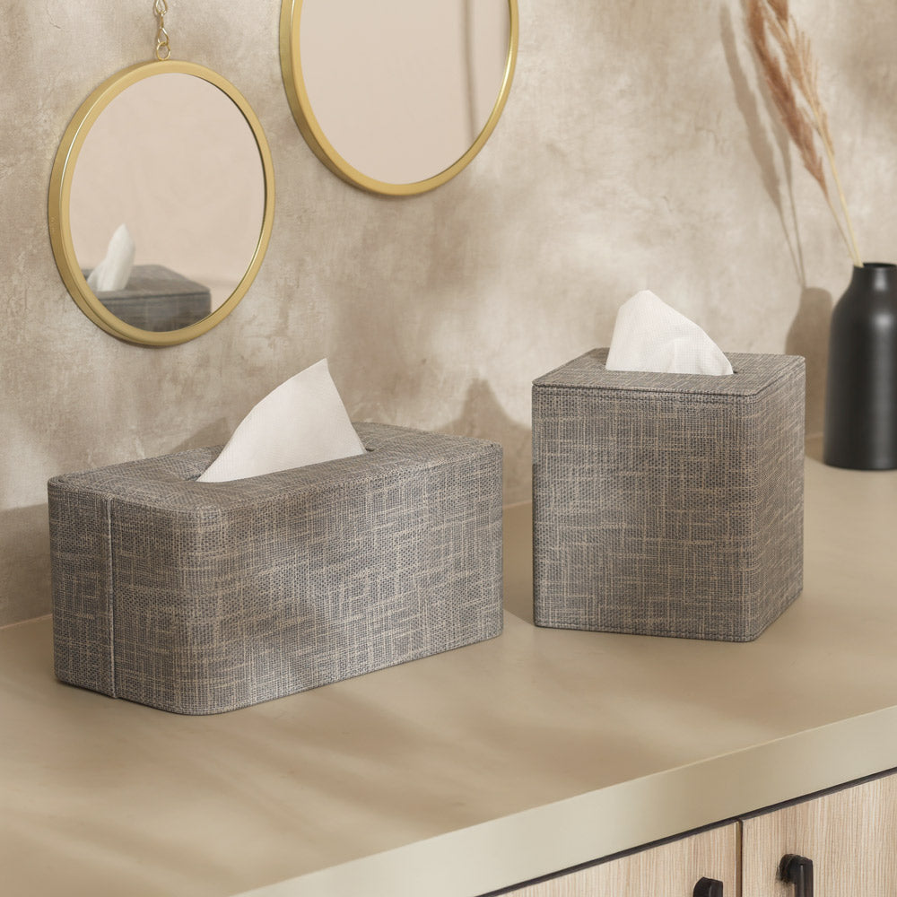 Monte High Tissue Box Holder - Graphite