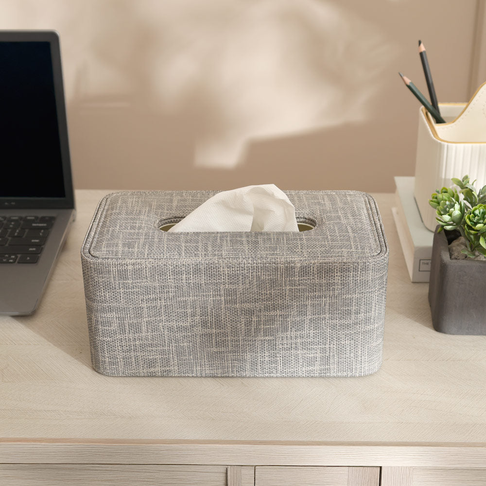Monte High Tissue Box Holder - Graphite