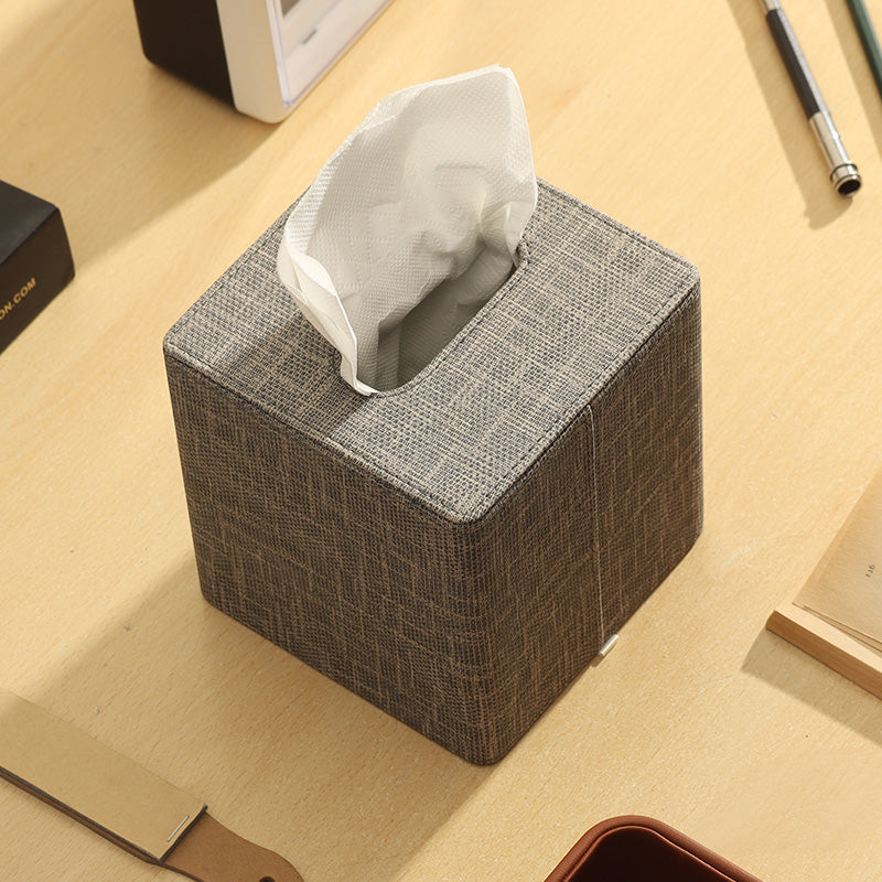 Monte Square Tissue Box Holder - Graphite
