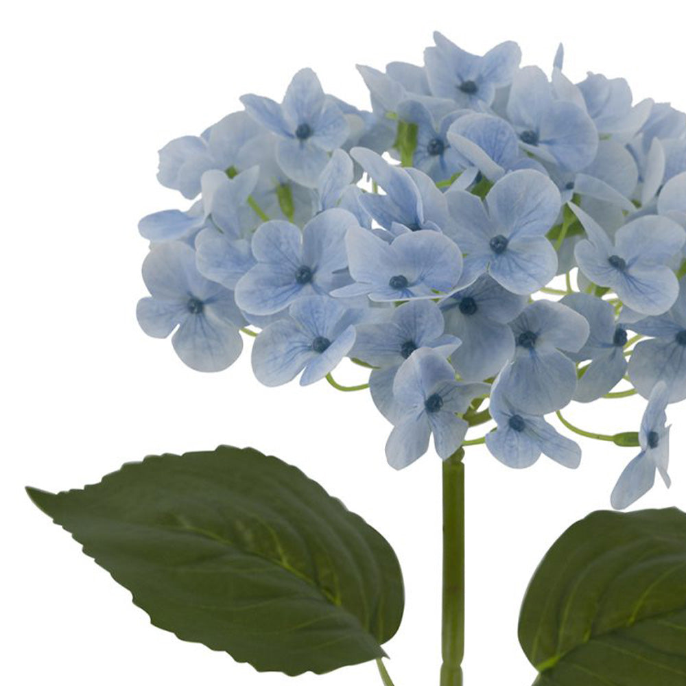 Mophead Hydrangea Faux Stem - Sky Blue