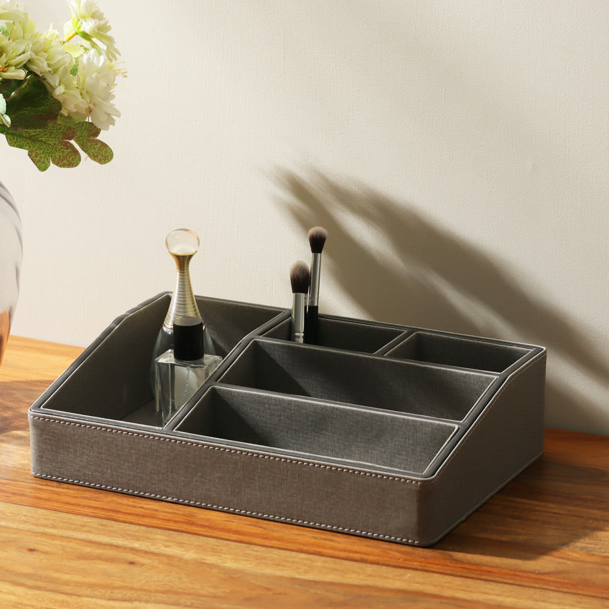 Elle Cosmetic Organiser - Patterned Grey