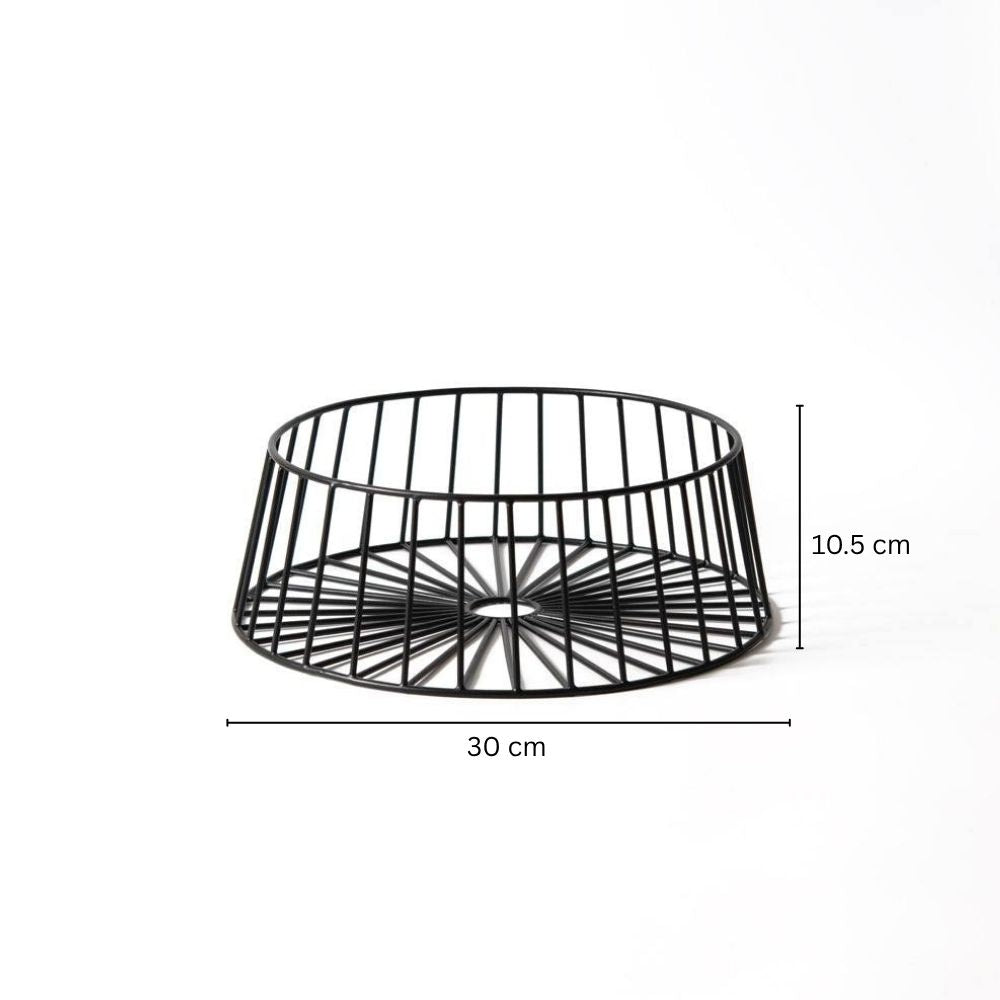 Multi-purpose Metal Basket Wide - Black
