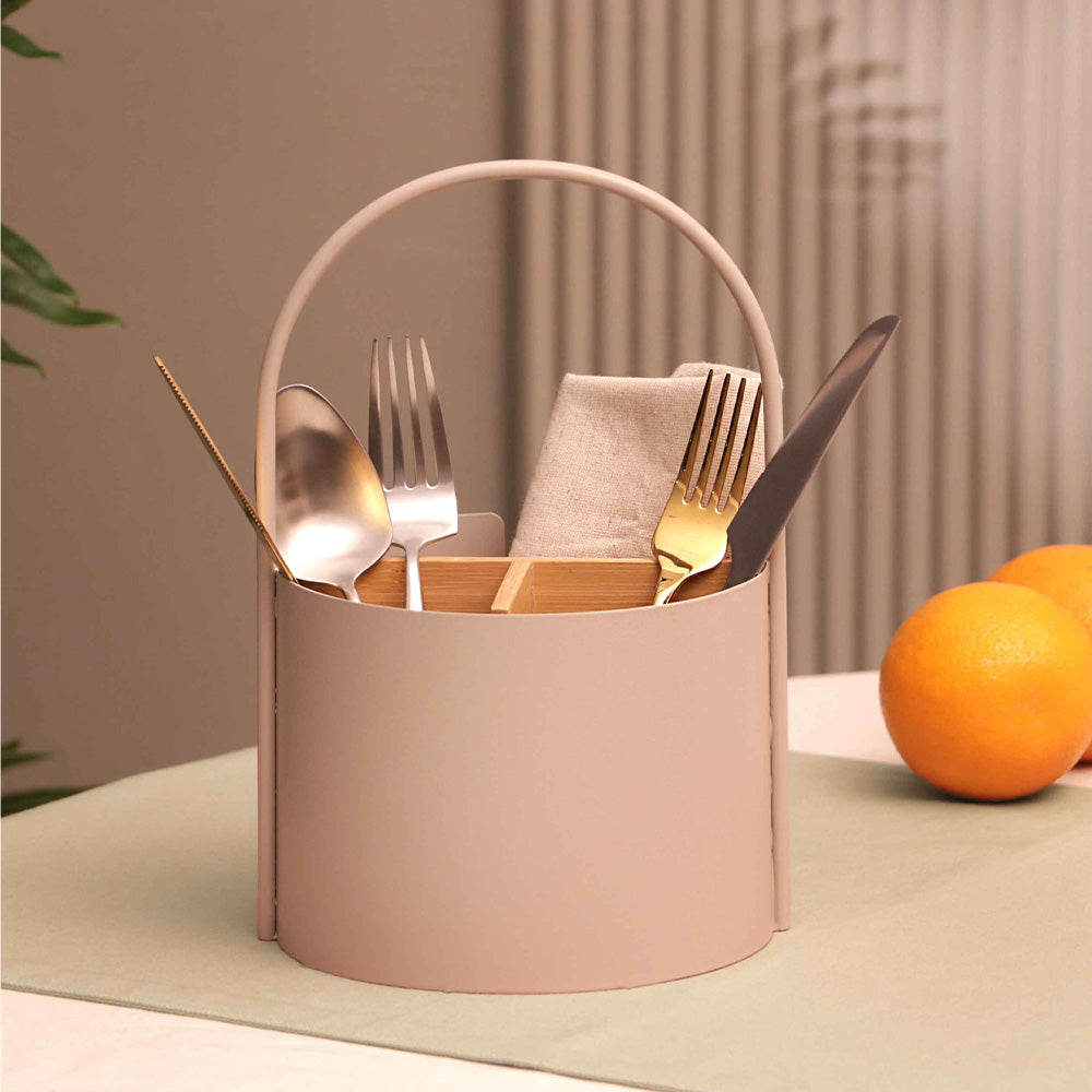 Muro Utensil Drainer and Holder - Taupe Natural