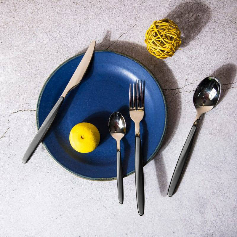 My Fusion 24-Piece Cutlery Set - Black