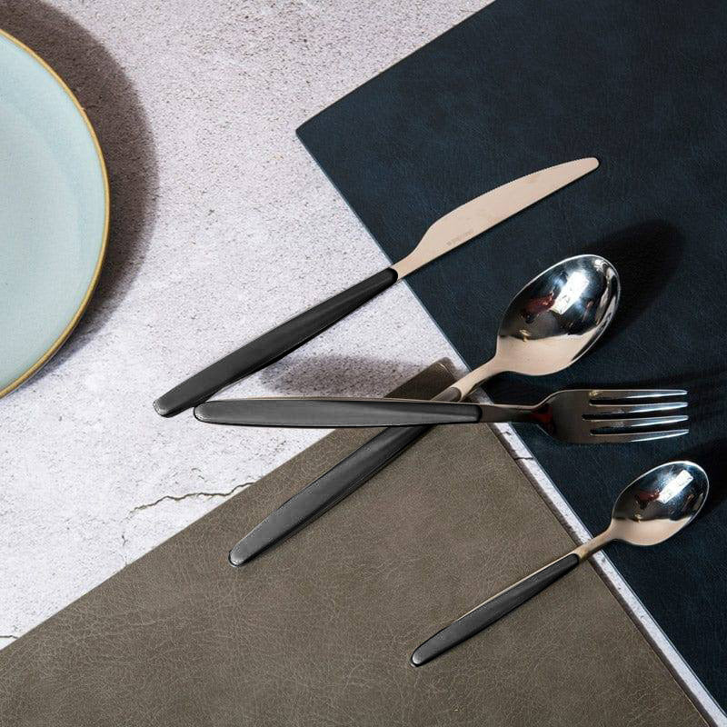 My Fusion 24-Piece Cutlery Set - Black