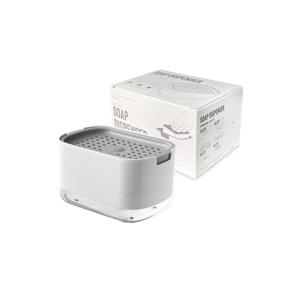 Neat Soap Dispensing Sponge Holder - Black