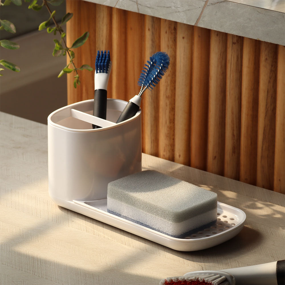 Neat Kitchen Sink Organiser - White