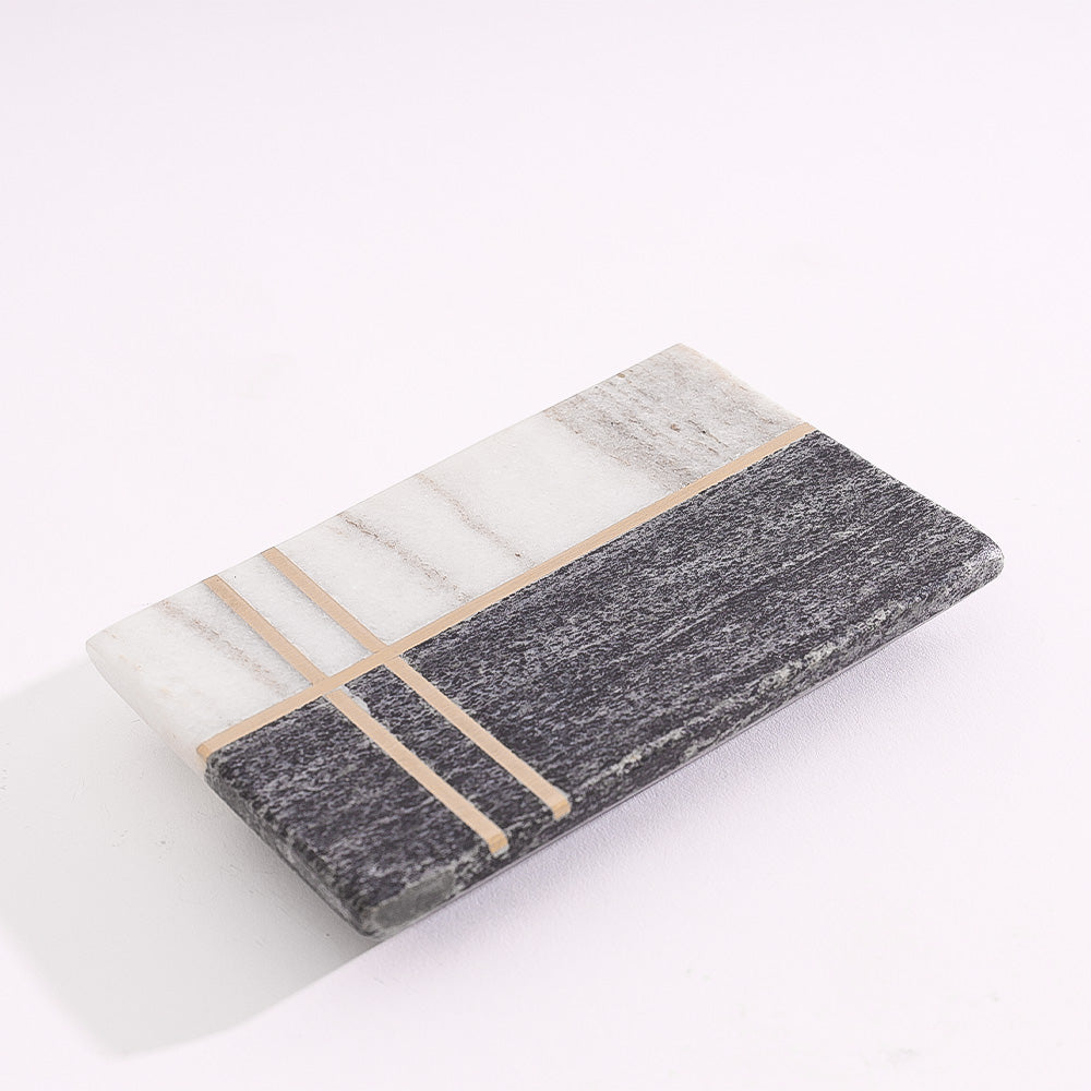 Nera Marble Soap Dish - Beige & Black