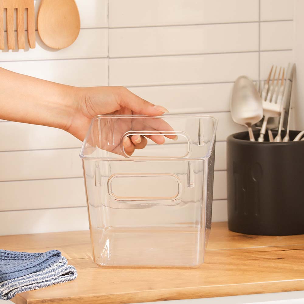 Nest Square Fridge Bin Small - Clear