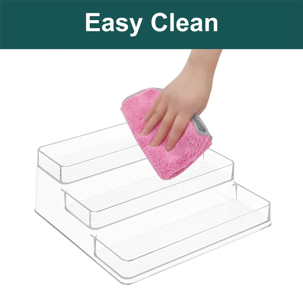 Nest Tiered Storage Shelf with Drawer - Clear