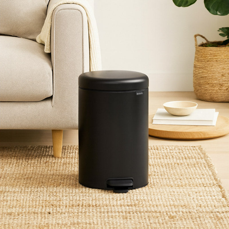 NewIcon Pedal Bin 20L - Matte Black