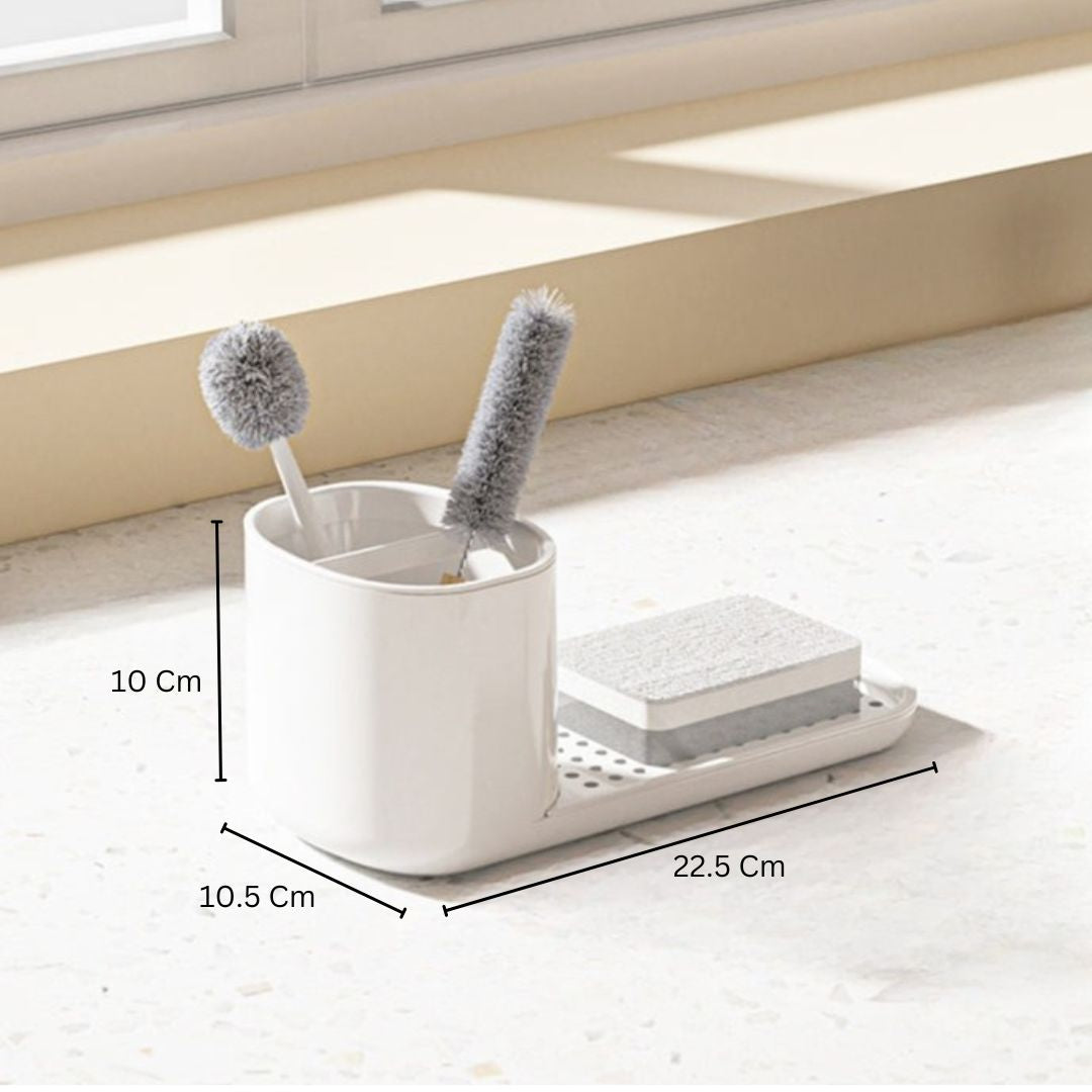 Neat Kitchen Sink Organiser - White