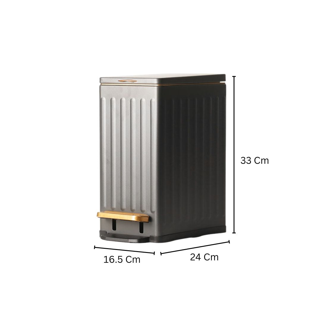 Columns Slim Pedal Bin 7L - Grey
