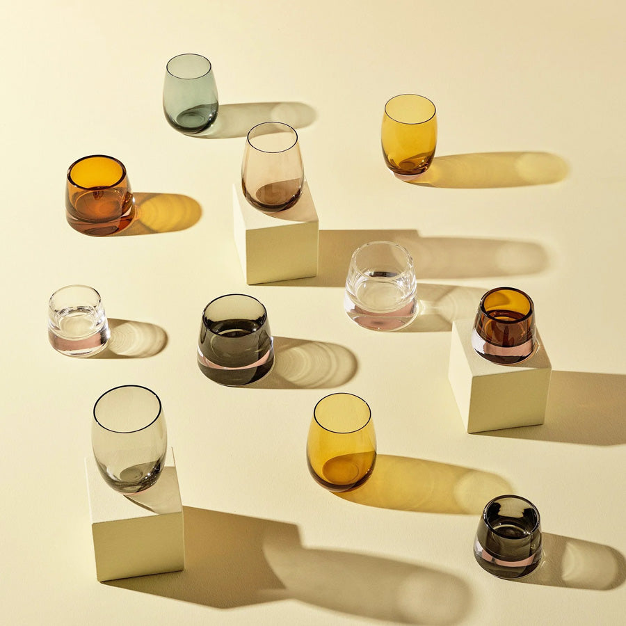 Joy Votive Holder, Set of 2 - Burgundy (Offline Only)