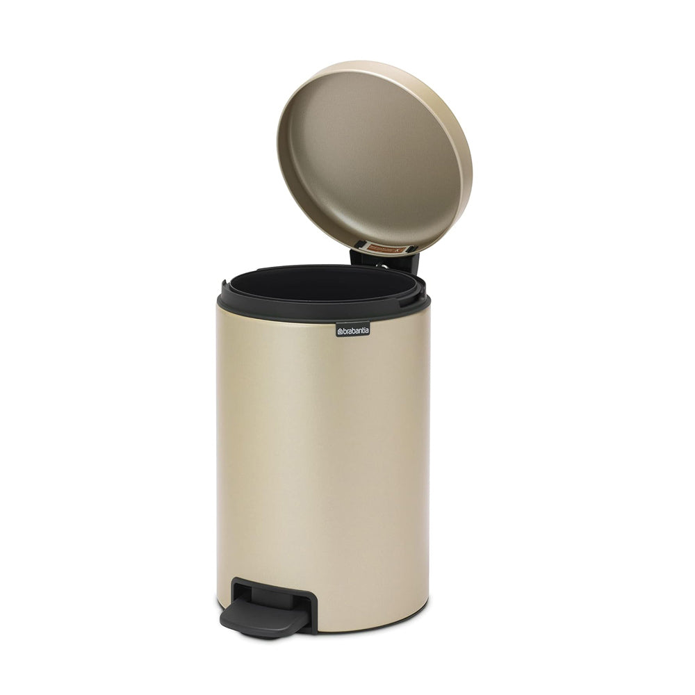NewIcon Pedal Bin 12L - Metallic Gold