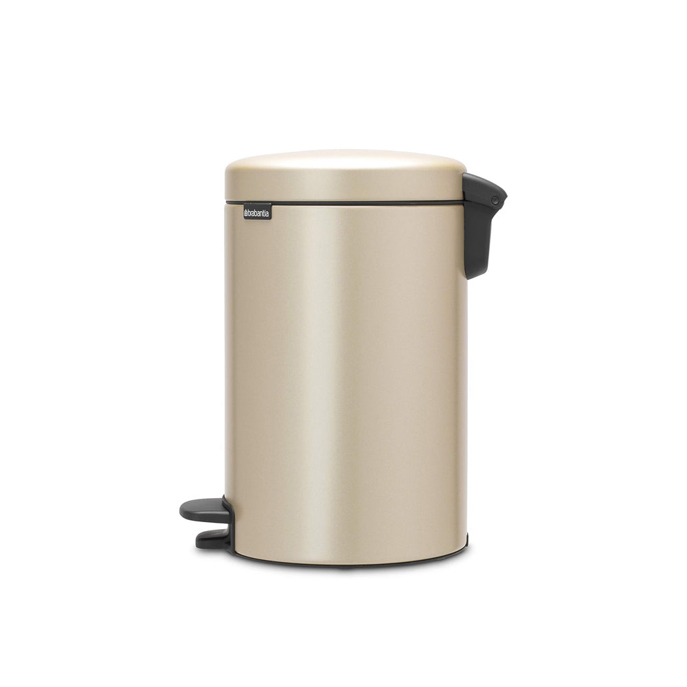 NewIcon Pedal Bin 12L - Metallic Gold