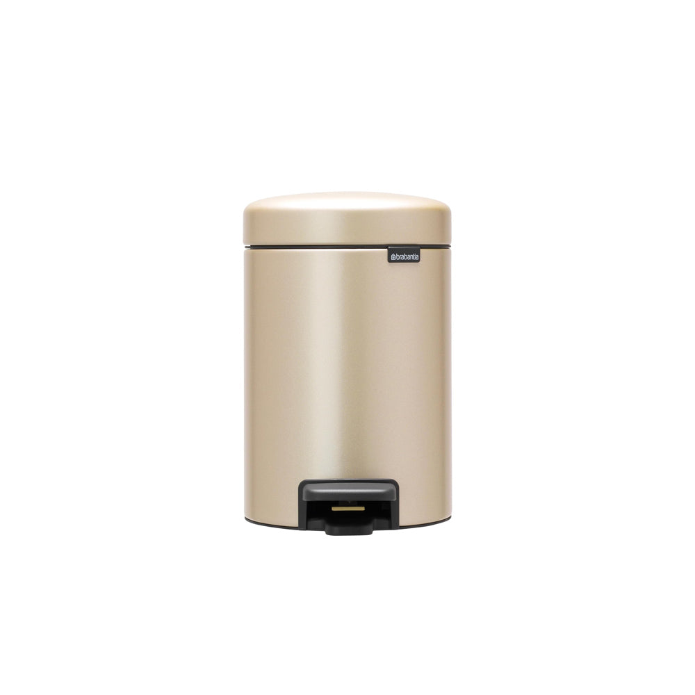 NewIcon Pedal Bin 3L - Metallic Gold