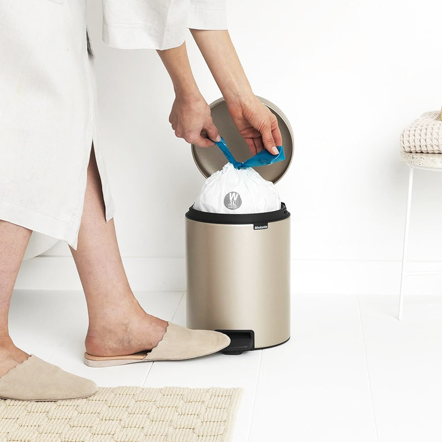 NewIcon Pedal Bin 5L - Metallic Gold