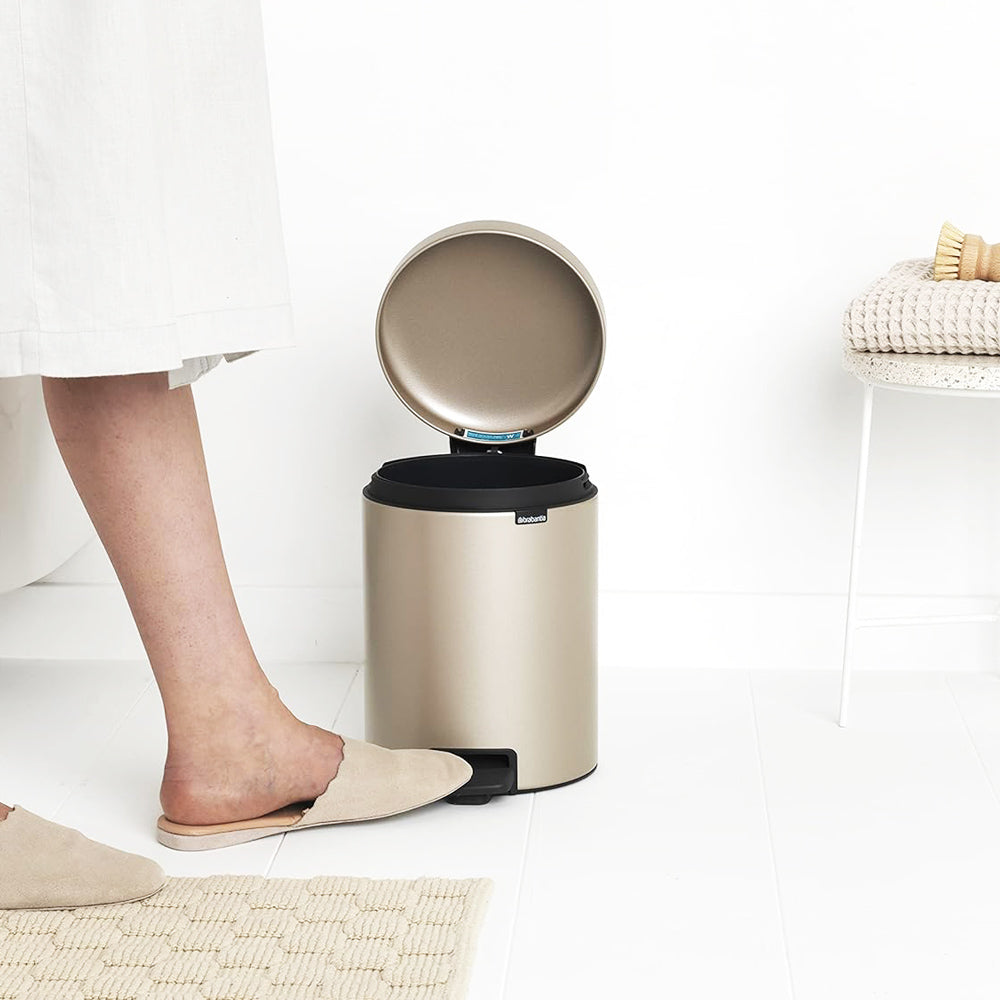 NewIcon Pedal Bin 5L - Metallic Gold