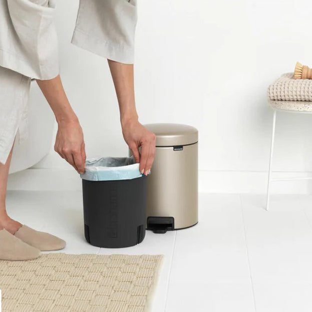 NewIcon Pedal Bin 5L - Metallic Gold