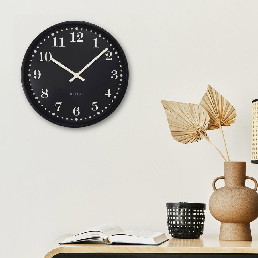 Dickens Wall Clock 30cm - Black