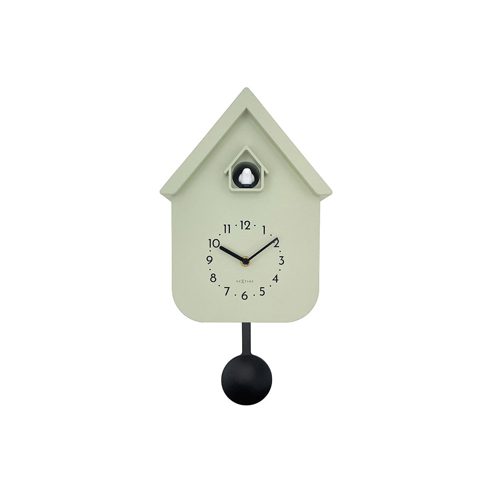 Twitter Cuckoo Wall Clock With Pendulum - Green