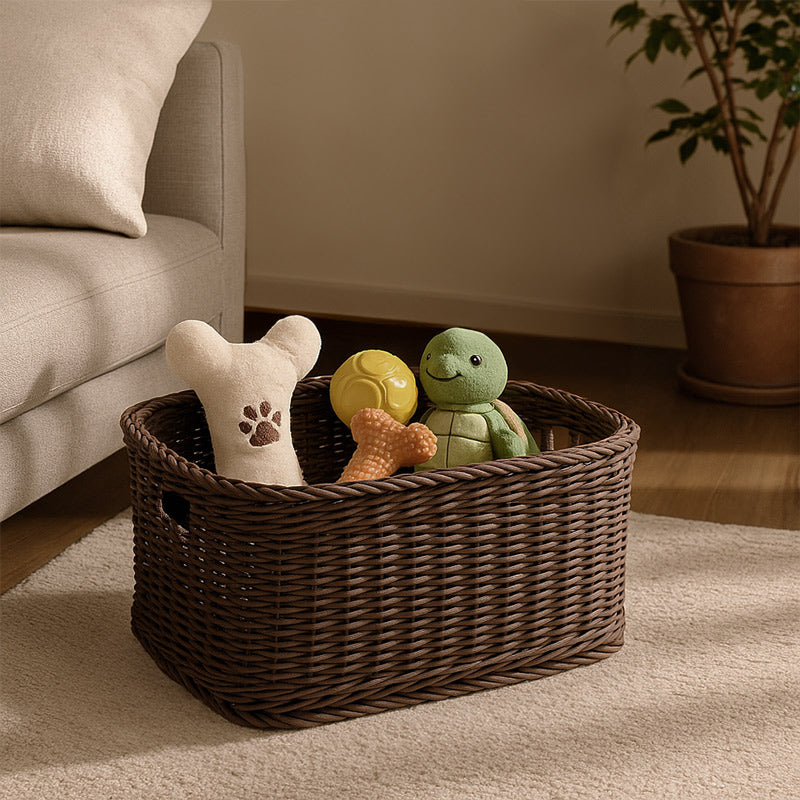 Nido Storage Basket Large - Dark Brown