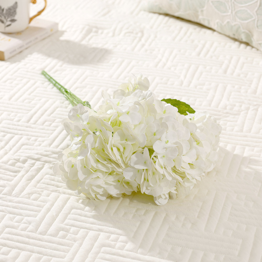 Nippon Hydrangea Faux Stem - White