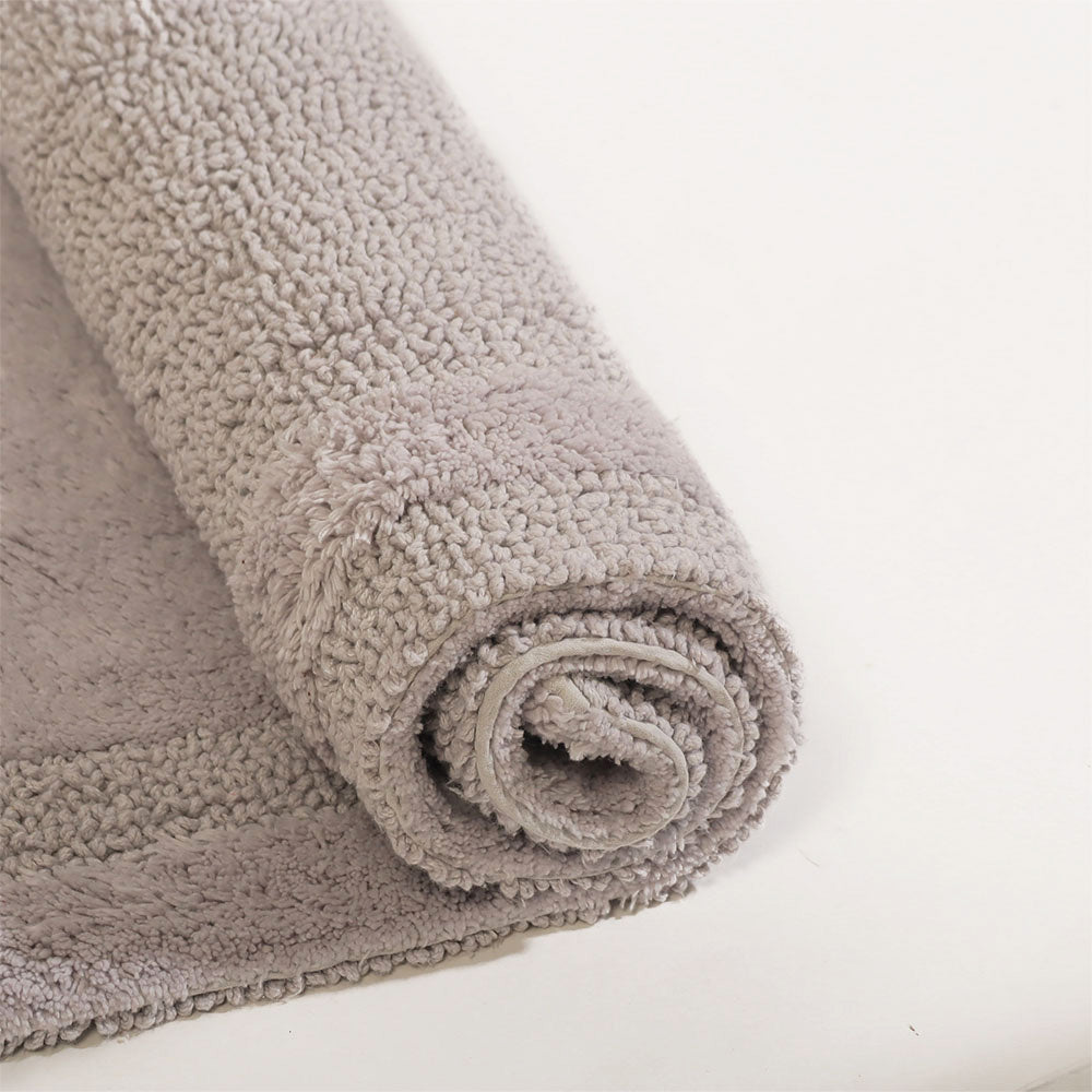 Noa Reversible Tufted Bathmat - Light Grey