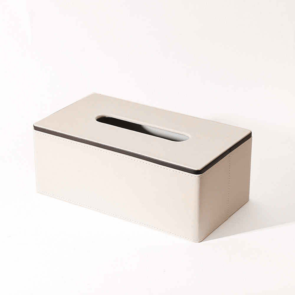 Node Tissue Box Holder - Cream