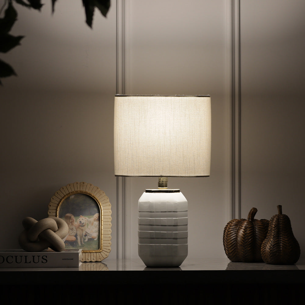 Nomi Glass Table Lamp Large - White