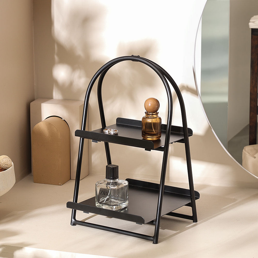 Norman 2-Tier Metal Caddy - Black