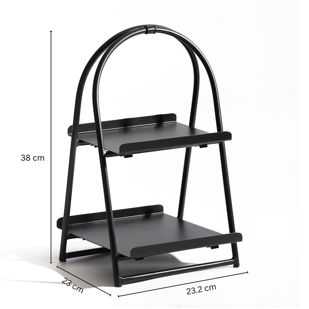 Norman 2-Tier Metal Caddy - Black