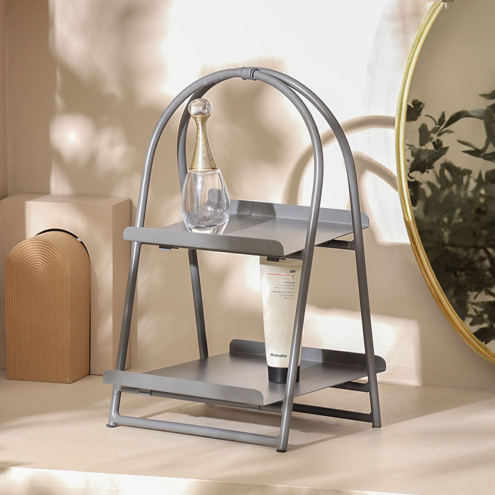 Norman 2-Tier Metal Caddy - Grey