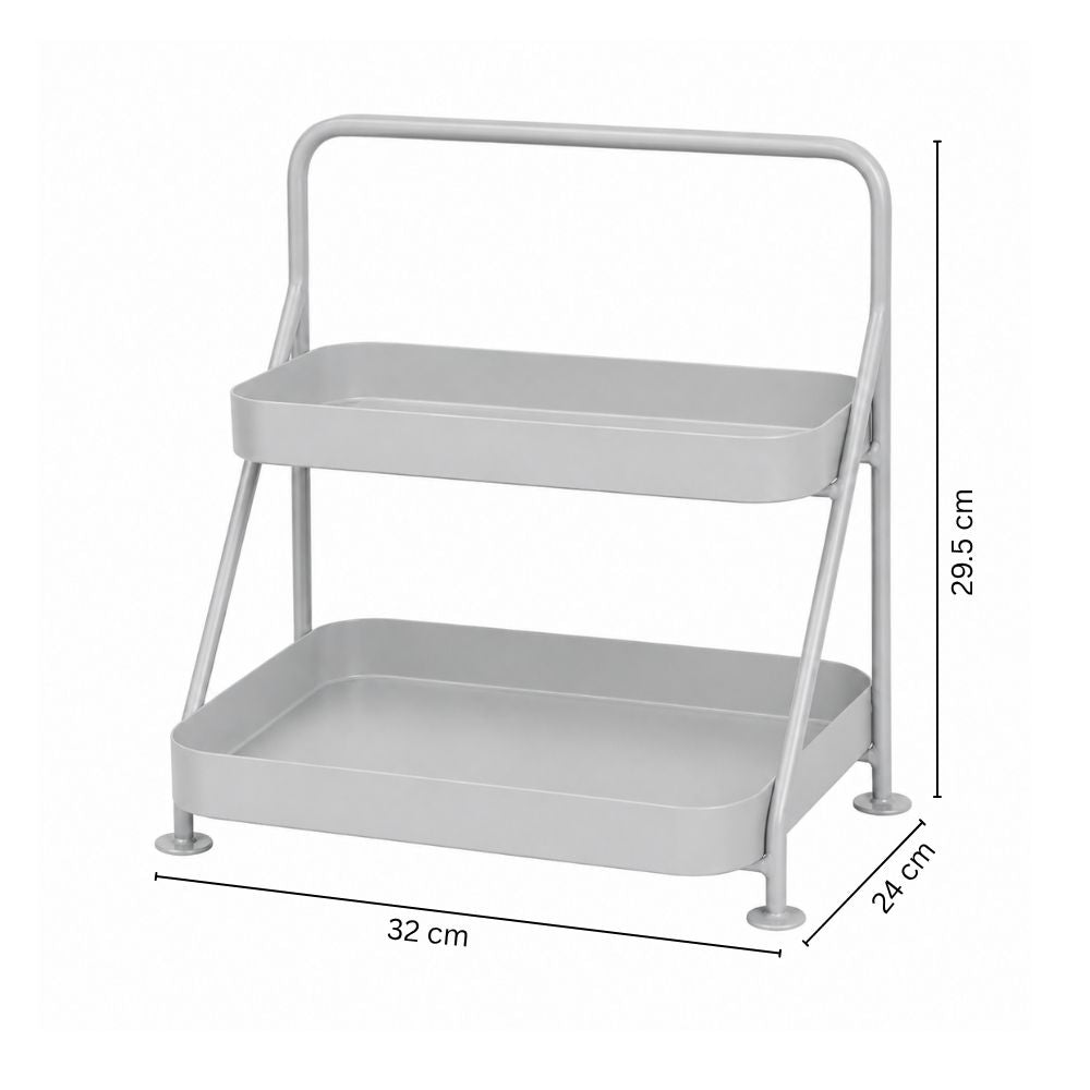 Norman 2-Tier Metal Organizer - Grey