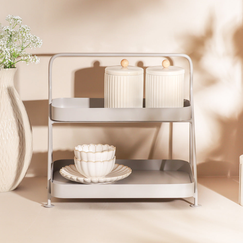 Norman 2-Tier Metal Organizer - Grey