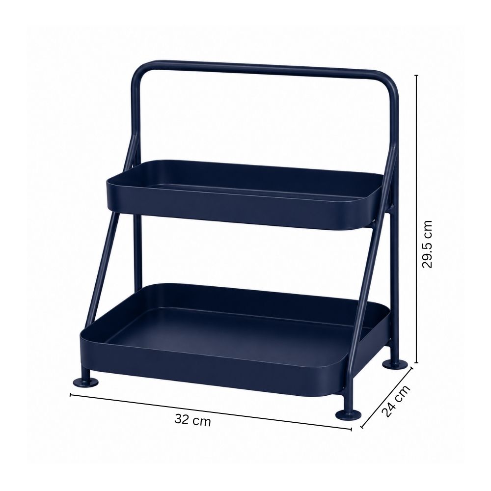 Norman 2-Tier Metal Organizer - Ink Blue