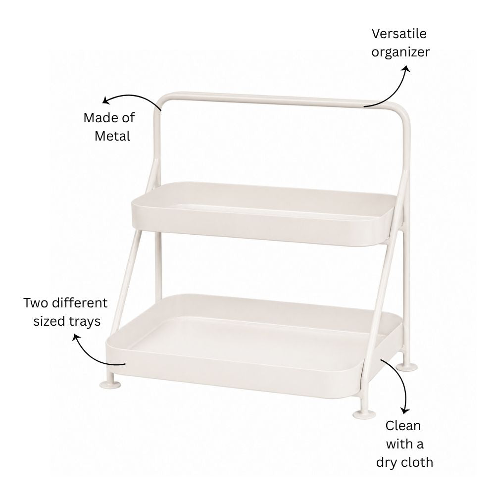 Norman 2-Tier Metal Organizer - Taupe