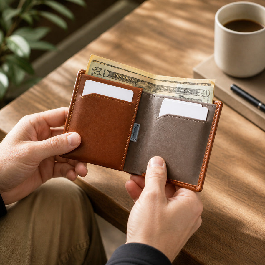 Note Sleeve Wallet - Sienna