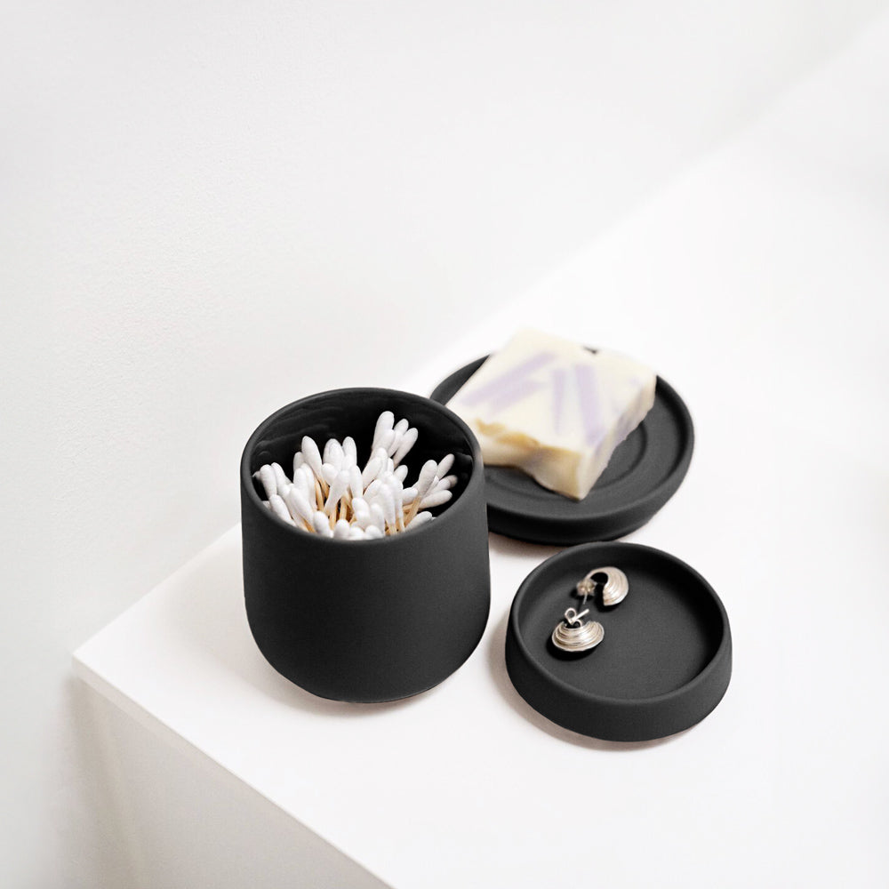Nova One Jar With Lid - Black