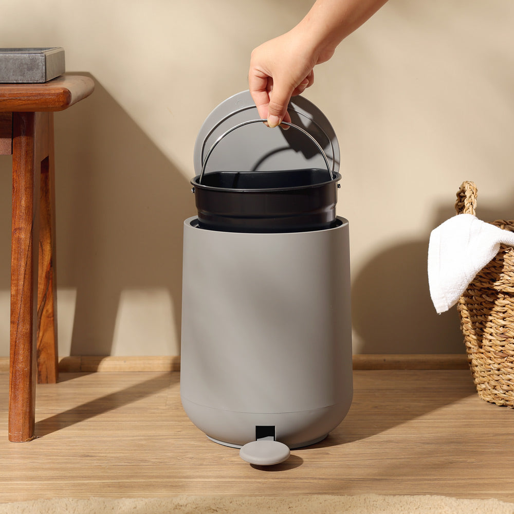 Nova Pedal Bin 3L - Gull Grey