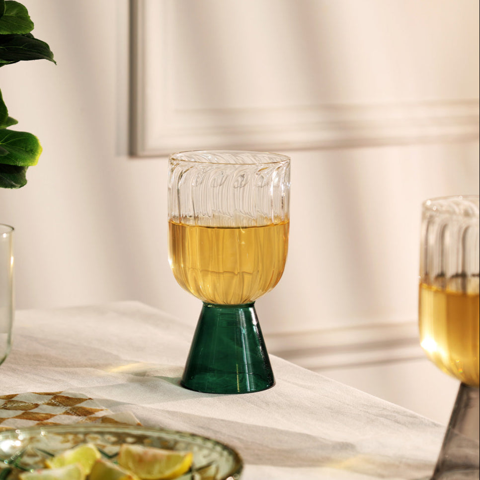 Ellio Drinking Glasses, Set of 2 - Teal